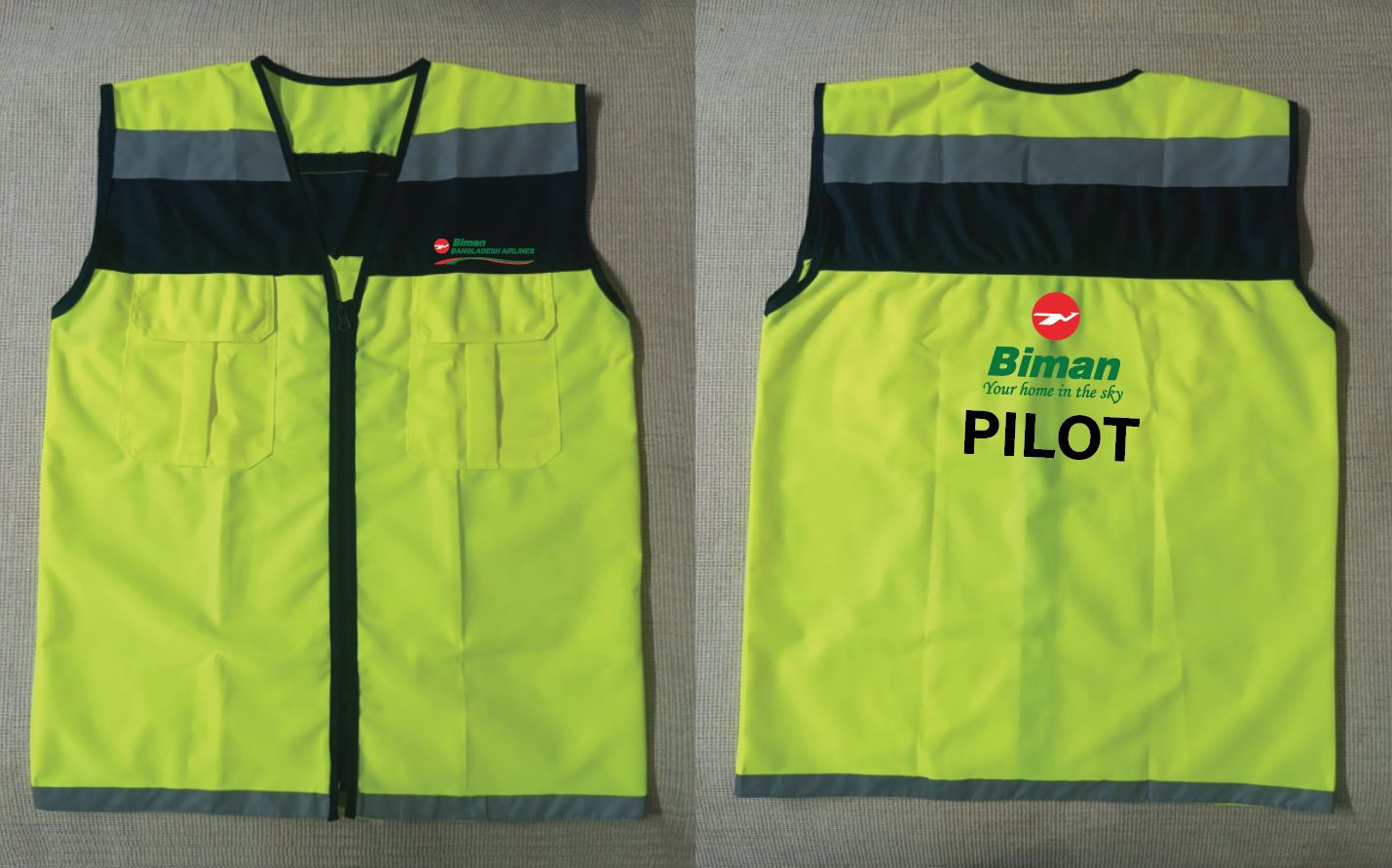 Exclusive Collection Two Pockets Pilot Black lemon Apron APR051