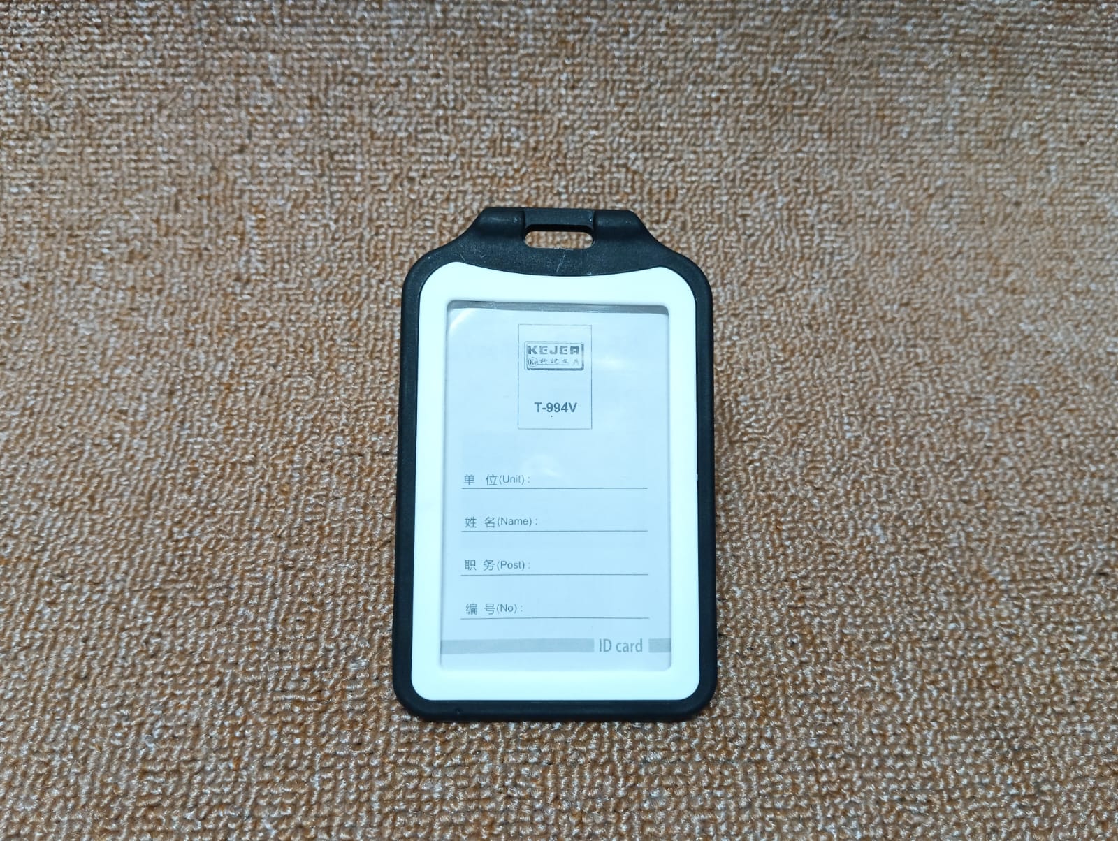 Plastic body Double side ID card Holder T-994V