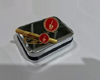 Exclusive Collection Freedom Fighter Logo 100% Brass (পিতল) Tie Clip and Coat pin set EBM013