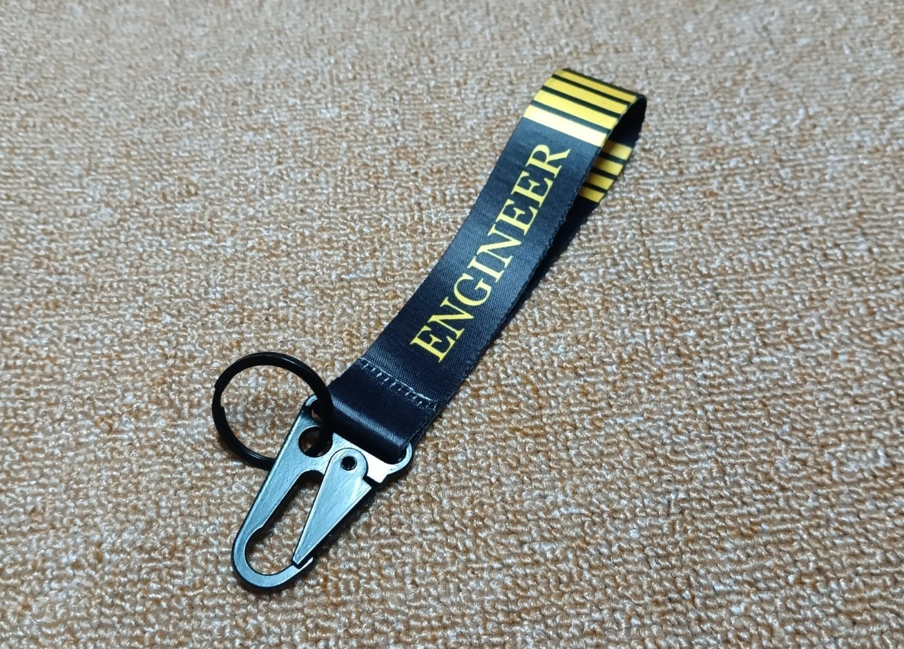 ENGINEER Unique design Best quality Ribbon keyring for Car / Bike / Office KR026