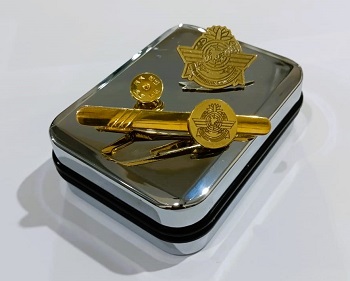 Exclusive Collection Civil Aviation Authority 100% Brass (পিতল) Tie Clip and Coat pin set EBM004