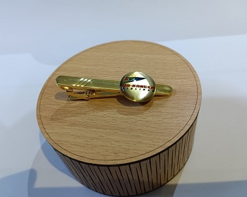 US-BANGLA AIRLINES LOGO Tie Clip in Brass and lamination with Box CT005