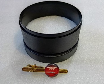 Boeing Tie Clip in Brass and lamination with Box CT0012