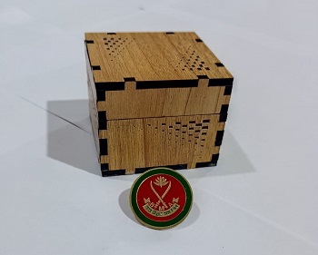 Exclusive Collection Bangladesh Military Academy 100% Brass (পিতল) Coat Pin CPIN011