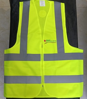 Reflects light 100% Polyester Official without pocket Apron APR006