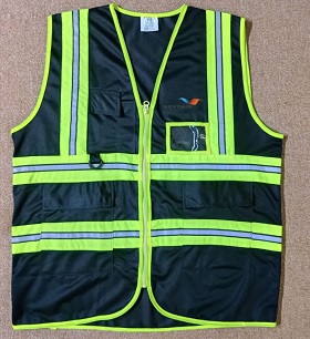 Exclusive Collection Novoair Department Black Official Apron Polyester Four Pockets 02 Designs APR024