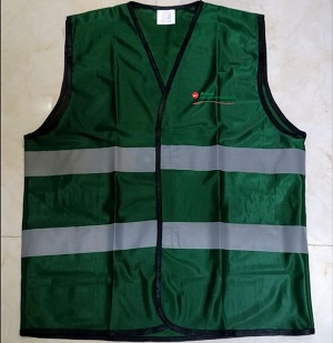 Reflects light 100% Polyester Official without pocket Apron APR007