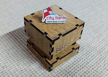 City Bank 100% Brass (পিতল) Coat Pin BNK008
