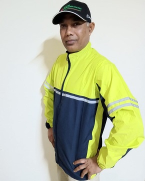 Water Resistant Safety Clothing high Visibility Reflective Men's Cycling / Motor Cycling Jacket, Windbreaker Jacket Protective Safety Workwear WB002