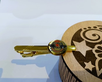 CIVIL AVIATION LOGO Tie Clip in Brass and lamination with Box CT008