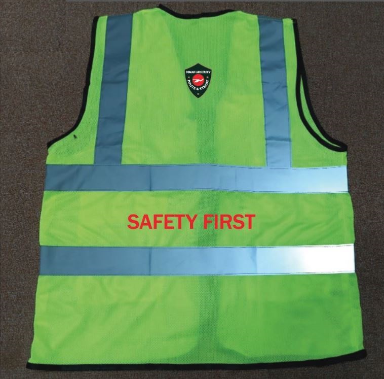 Exclusive Collection Security Department Green Yellow Full Net Apron Four Pockets 04 Designs APR029