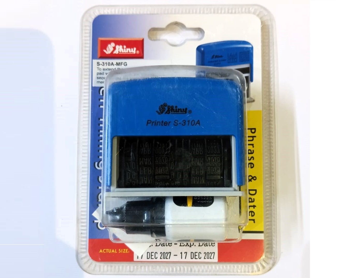 Manufacturing & Expire Date mention Seal/Stamp Shiny printer S-310A