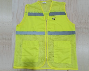 Exclusive Collection Qatar Airways Green Yellow Semi Net Apron Two Pockets APR040