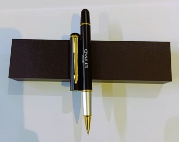 ETIHAD High-quality Metal Pen Premium Business Pen Comfort Grip Smooth Writing Ideal for Office Home Use Signature Pen with Stylus Attached ETIHAD007