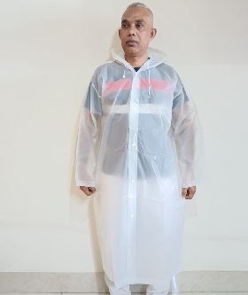 Plastic Heat Selling 100% Waterproof Overcoat Rain Suit RS009