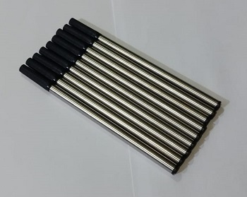 Metal Refill 0.5mm Black Ink for Ballpoint Pen Gel Pen Replacement RFL001