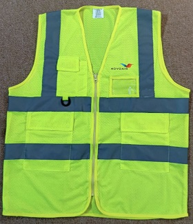 Exclusive Collection Novoair Department Green Yellow Full Net Apron Four Pockets 02 Designs APR025