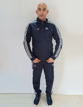 Navy blue original adidas 100% export quality premium Polyester Tricot Fabric 3-Stripes Tracksuit TSP008