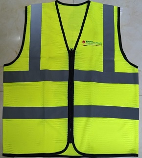 Reflects light 100% Polyester Official Soft fabrics net Apron without pocket APR0011