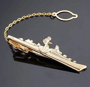 Tie Clip in Golden color Better Quality Metal with box T001