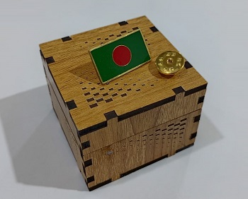 Exclusive Collection Bangladesh Flag 100% Brass (পিতল) Coat Pin CPIN002
