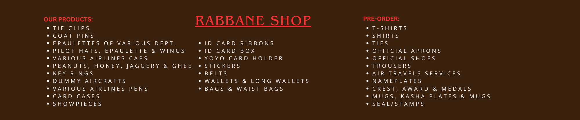 Rabbane Shop promo