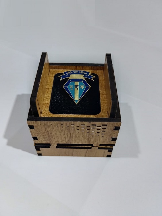Exclusive Collection Anti Corruption Commission (দুর্নীতি দমন কমিশন) 100% Brass (পিতল) Coat Pin CPIN015