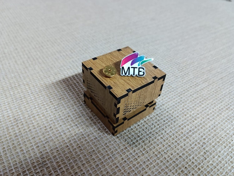 Mutual Trust Bank 100% Brass (পিতল) Coat Pin BNK002