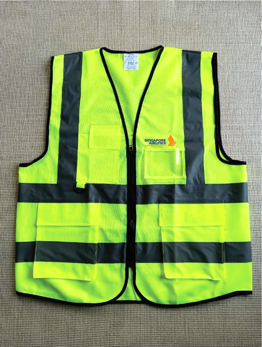 Singapore Airlines Reflects light Polyester Official Apron Four pockets VEST053