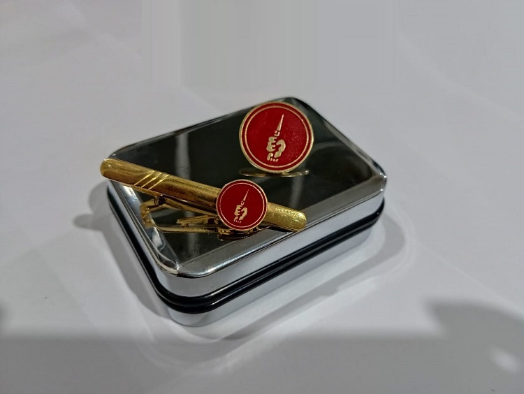 Exclusive Collection Freedom Fighter Logo 100% Brass (পিতল) Tie Clip and Coat pin set EBM013