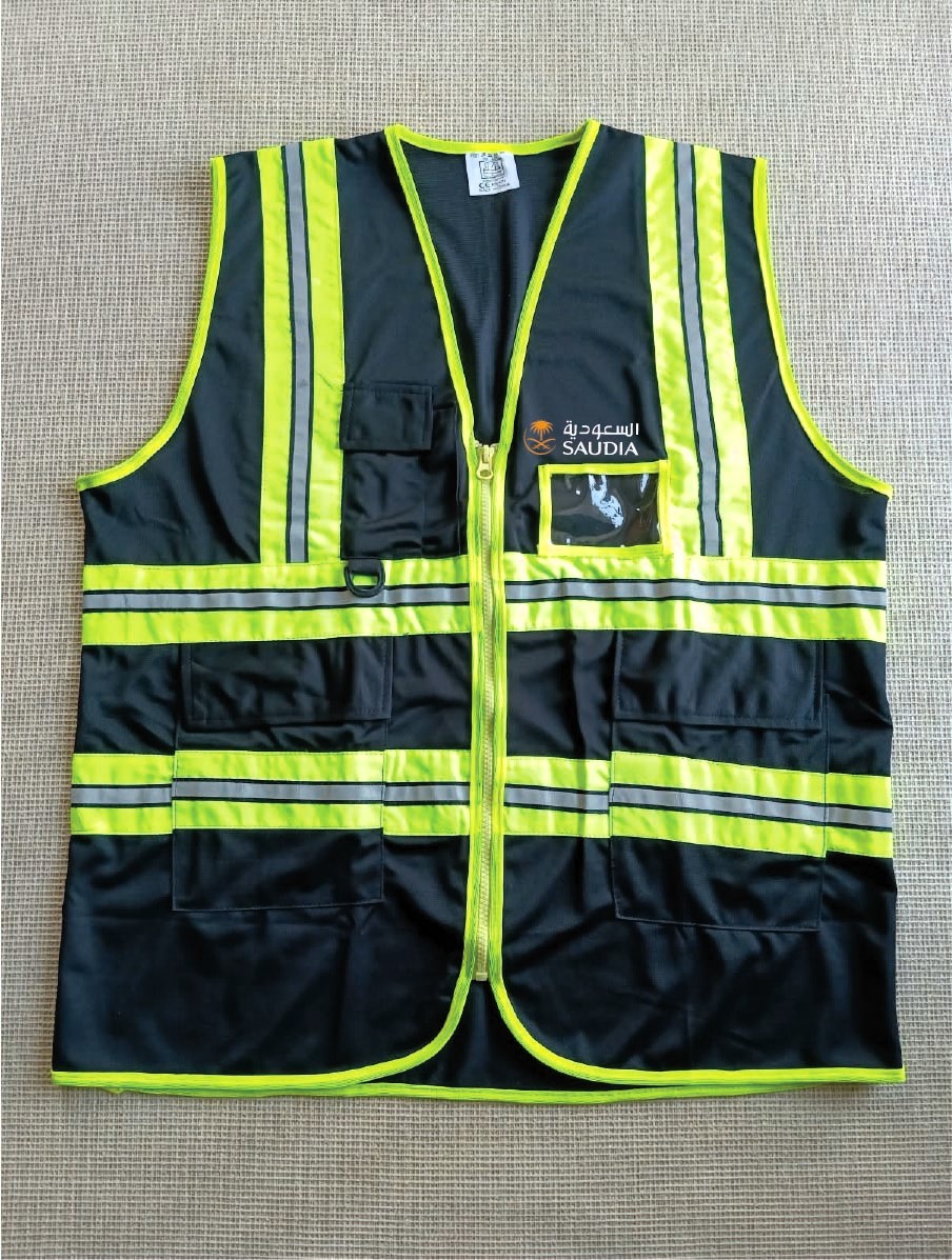 Saudi Airlines Exclusive Collection Black Official Apron Polyester Four Pockets VEST036