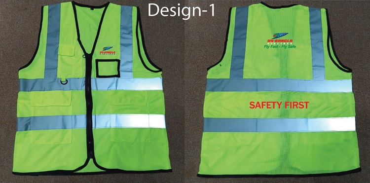 Exclusive Collection US-BANGLA Department Green Yellow Full Net Apron Four Pockets 02 Designs APR033