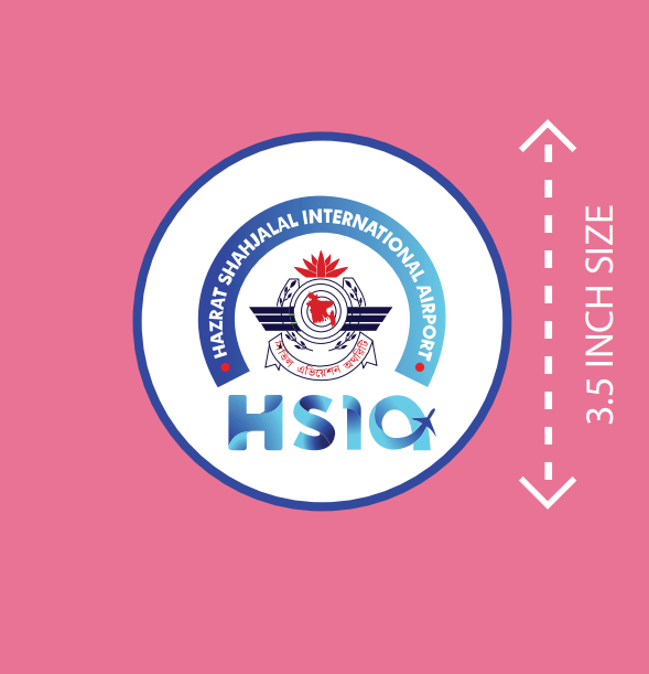 100% Waterproof HSIA Logo Sticker MOQ 2 PCS STK006