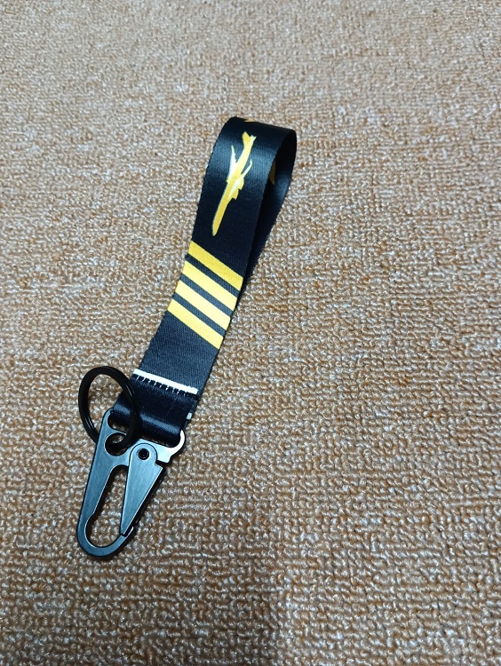 STRIPE & AEROPLANE Unique design Best quality Ribbon keyring for Car / Bike / Office KR022