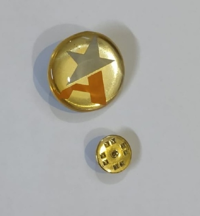 AIR ASTRA Coat pin in Brass (পিতল) and lamination with Box AACT001