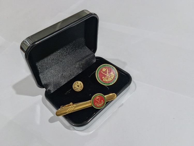 Exclusive Collection Bangladesh Military Academy 100% Brass (পিতল) Tie Clip and Coat pin set EBM012