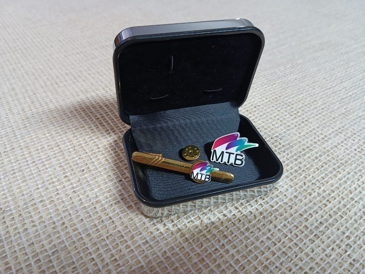 Exclusive Collection Mutual Trust Bank 100% Brass (পিতল) Tie Clip and Coat pin set BK002