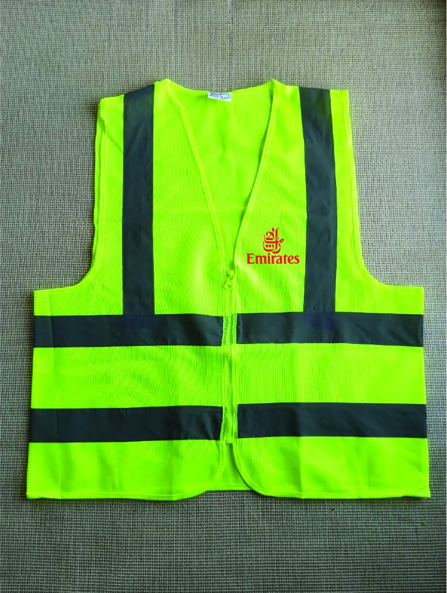 Reflects light Polyester Official Apron without pocket VEST001