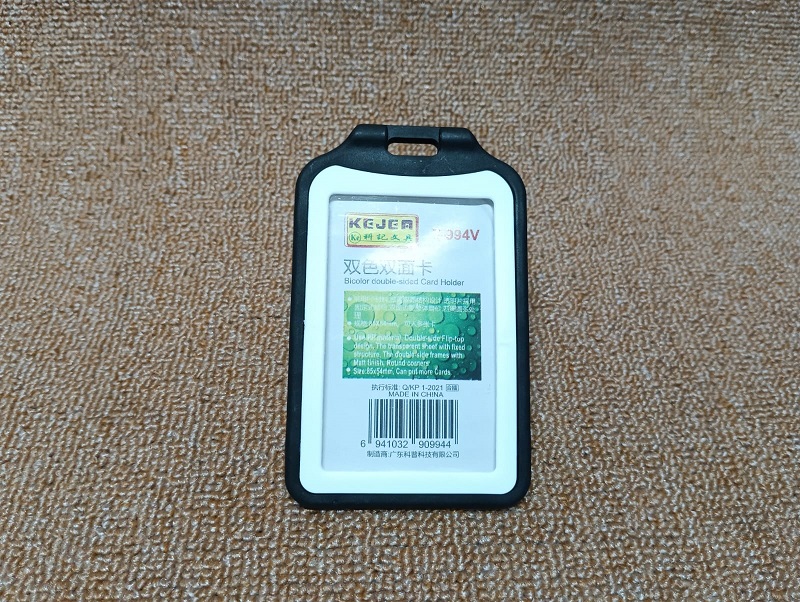 Plastic body KEJER double side ID card Holder IDB994
