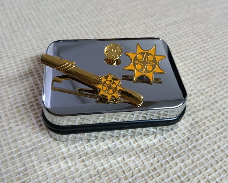 Exclusive Collection Sonali Bank LTD 100% Brass (পিতল) Tie Clip and Coat pin set BK006