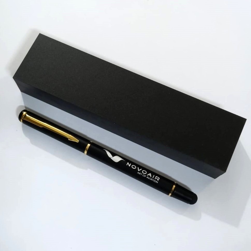 High-quality Metal Pen Premium Business Pen Comfort Grip Smooth Writing Ideal for Office Home Use Signature Pen with Stylus Attached HQPEN002