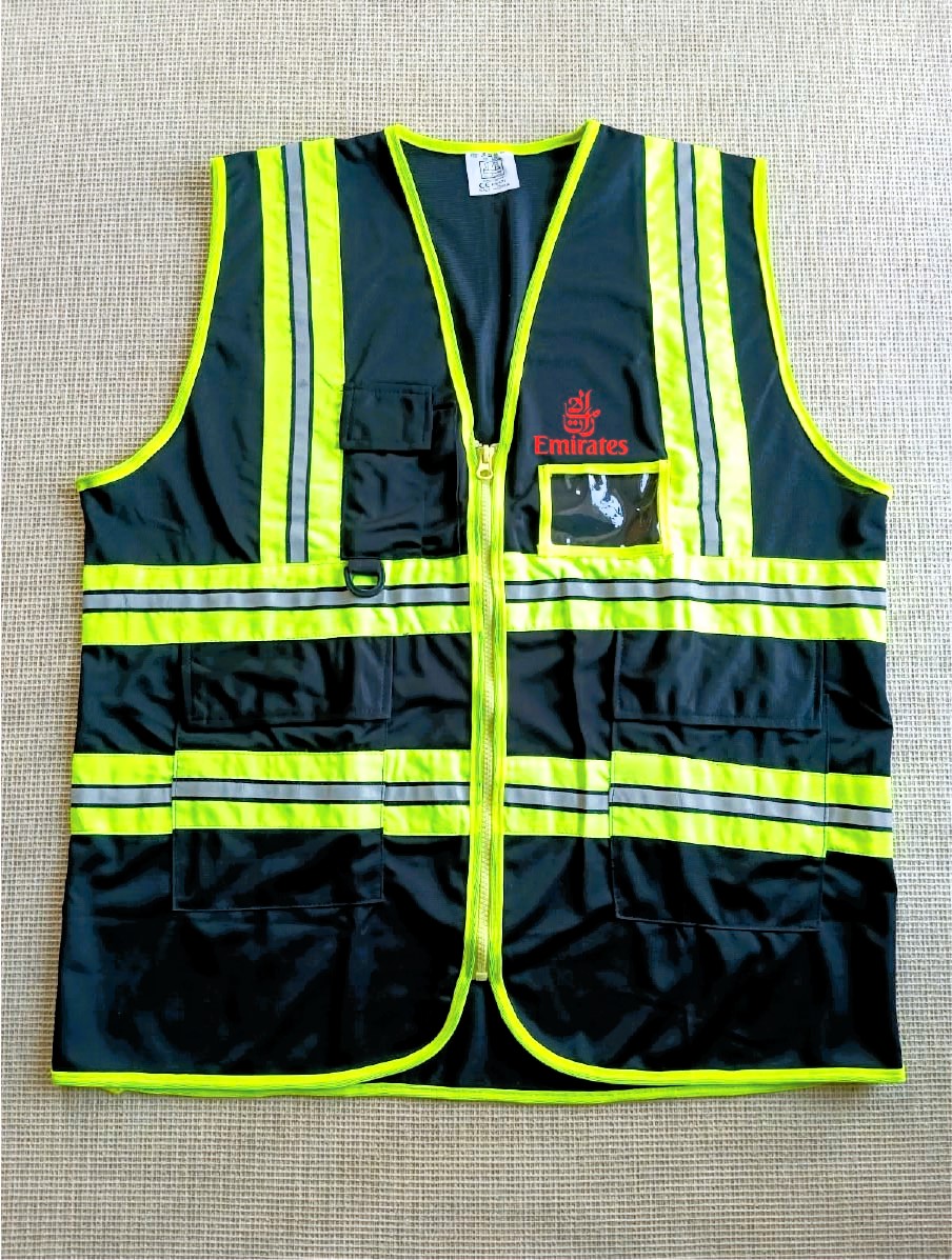 Emirates Airlines Exclusive Collection Black Official Apron Polyester Four Pockets VEST005