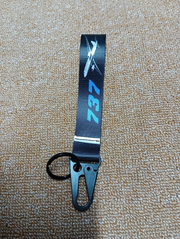 BOEING 737 Unique design Best quality Ribbon keyring for Car / Bike / Office KR021
