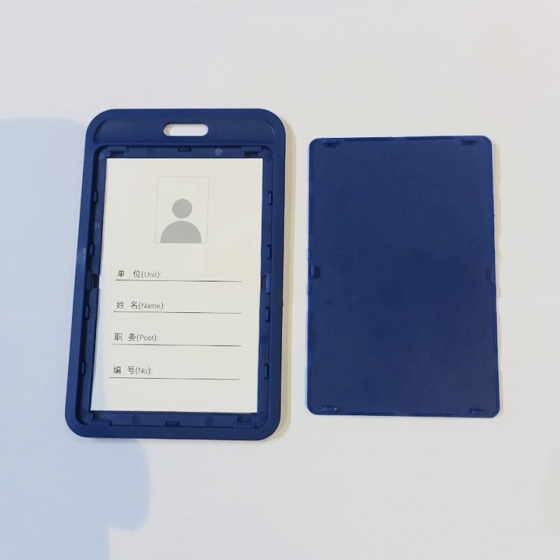 Plastic body UCARD ARC shaped PP single side ID card Holder U-025V