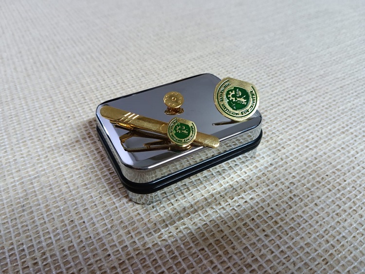 Exclusive Collection Agrani Bank PLC 100% Brass (পিতল) Tie Clip and Coat pin set BK007