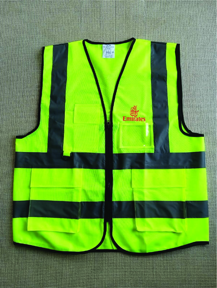 Reflects light Polyester Official Apron Four pockets VEST004