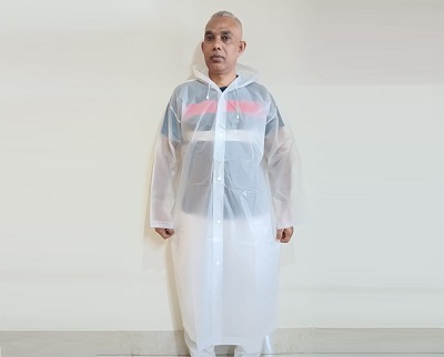 Plastic Heat Selling 100% Waterproof Overcoat Rain Suit RS009