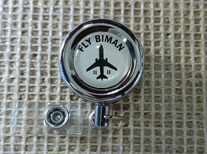 Best quality Fly Biman ID Card Holder steel metal with One ID card box free YOY007