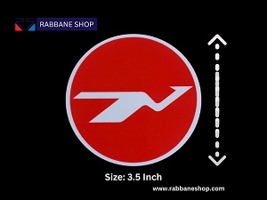 Inside the glass / private car i.e. front part Glue 100% Waterproof Biman Logo Sticker MOQ 2 PCS STK015