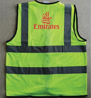 Reflects light 100% Polyester Official Net Apron without pocket APR067